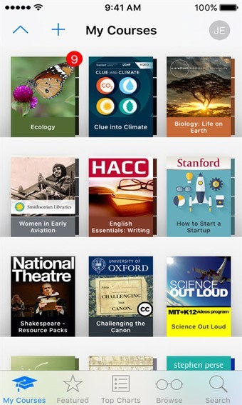 iTunes U app؈D