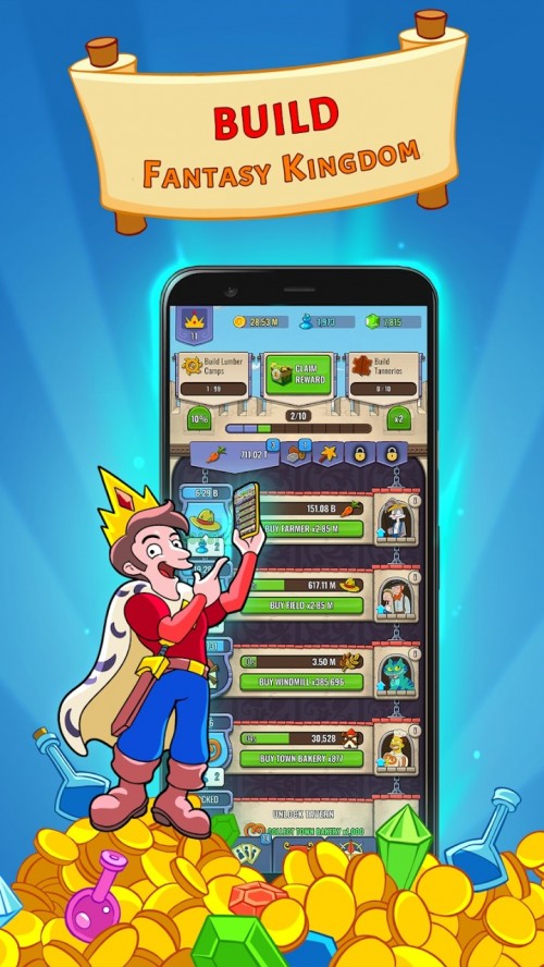 eHustle Kingdom Idle Clickerv0.9.112؈D
